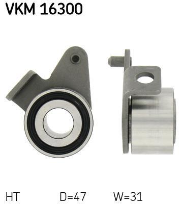 Galet tendeur de courroie de distribution (Galet tendeur de courroie crantée) SKF ref. VKM 16300
